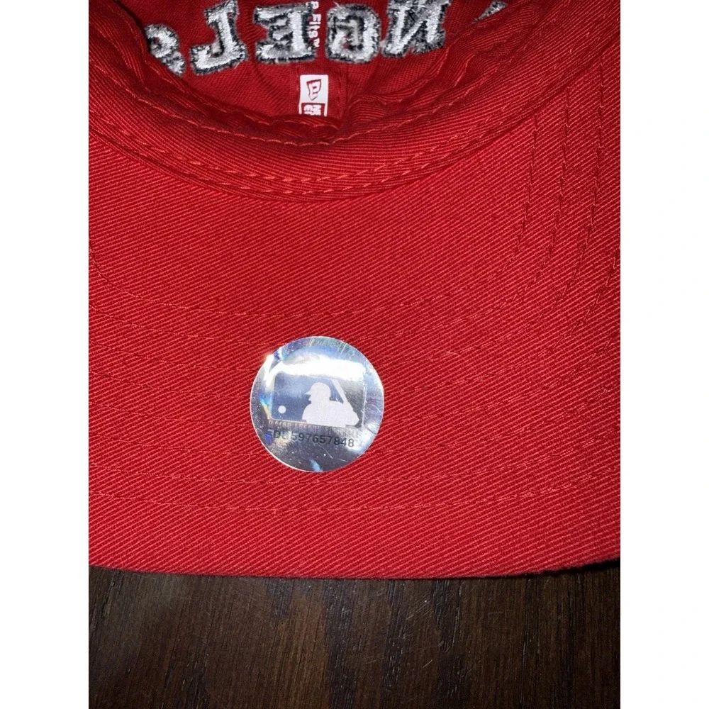 Angels Red Baseball Cap MLB 08 The Show Promotional Hat New Era Adjustable Strap